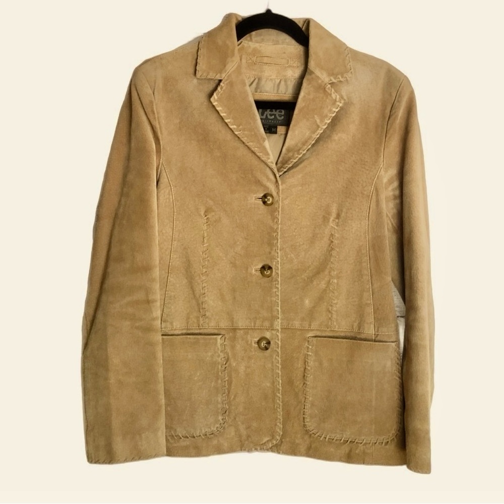 Genuine Suede Jacket- Lee Outerwear- size Medium